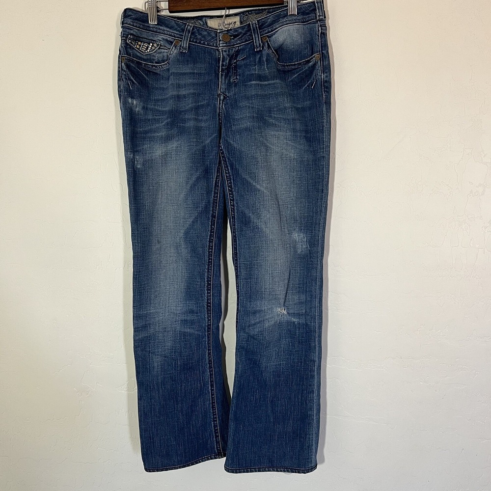 Womens J & Company Born in California Malibu Bootcut Blue Jeans Size 29 Read